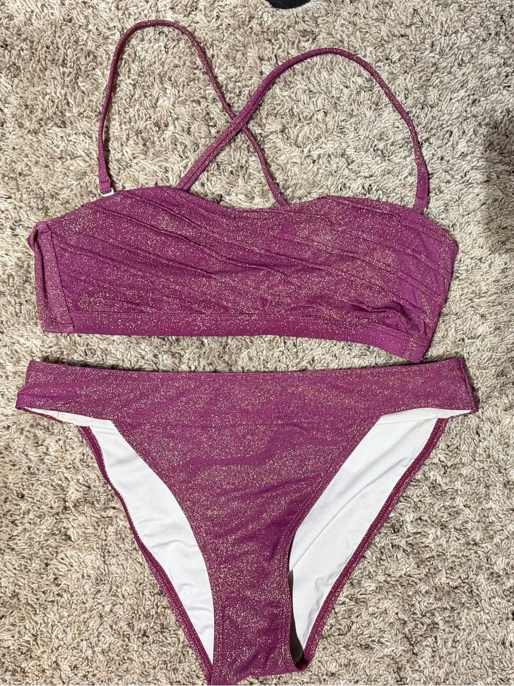 Cupshe shimmering purple